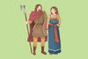 Viking man and woman