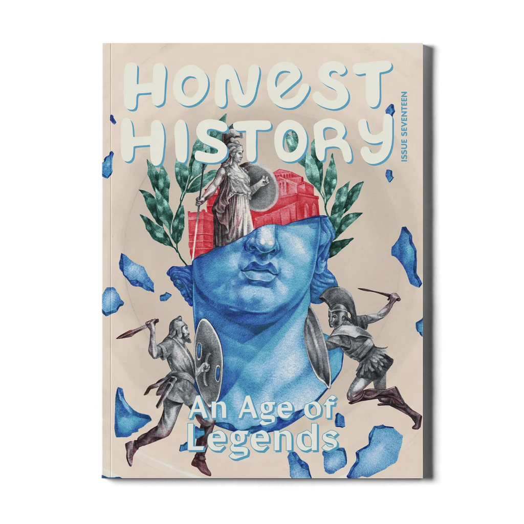 honest history magazine issue 17 cover about greece, greek gods, and warriors written for kids ages 6–12
