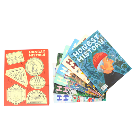 Capsule collection 2 featuring issues 7-12 of honest history magazine for kids ages 6-12