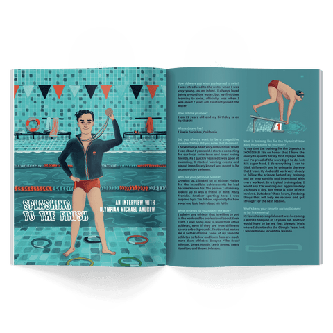 interview with michael andrew story from honest history magazine issue 8 about Jesse Owens and the Olympic Games written for kids ages 6–12