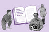 Image of a book with portraits of Sammy Lee, Ellison Onizuka, and Hazel Ying Lee