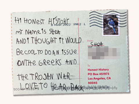 Postcard for Honest History