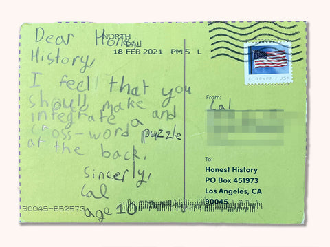 Image of a postcard for Honest History