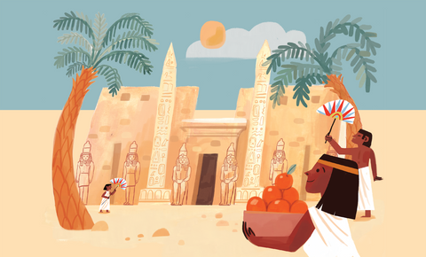 Illustration of Luxor Temple