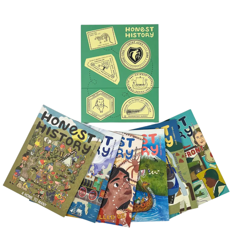 Honest History capsule collection 4 featuring Issues 19-24 of Honest History Magazine