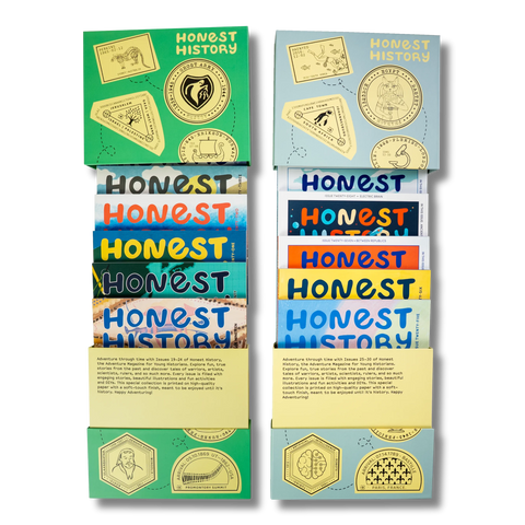 Capsule Collections 4 and 5 of Honest History magazine for kids