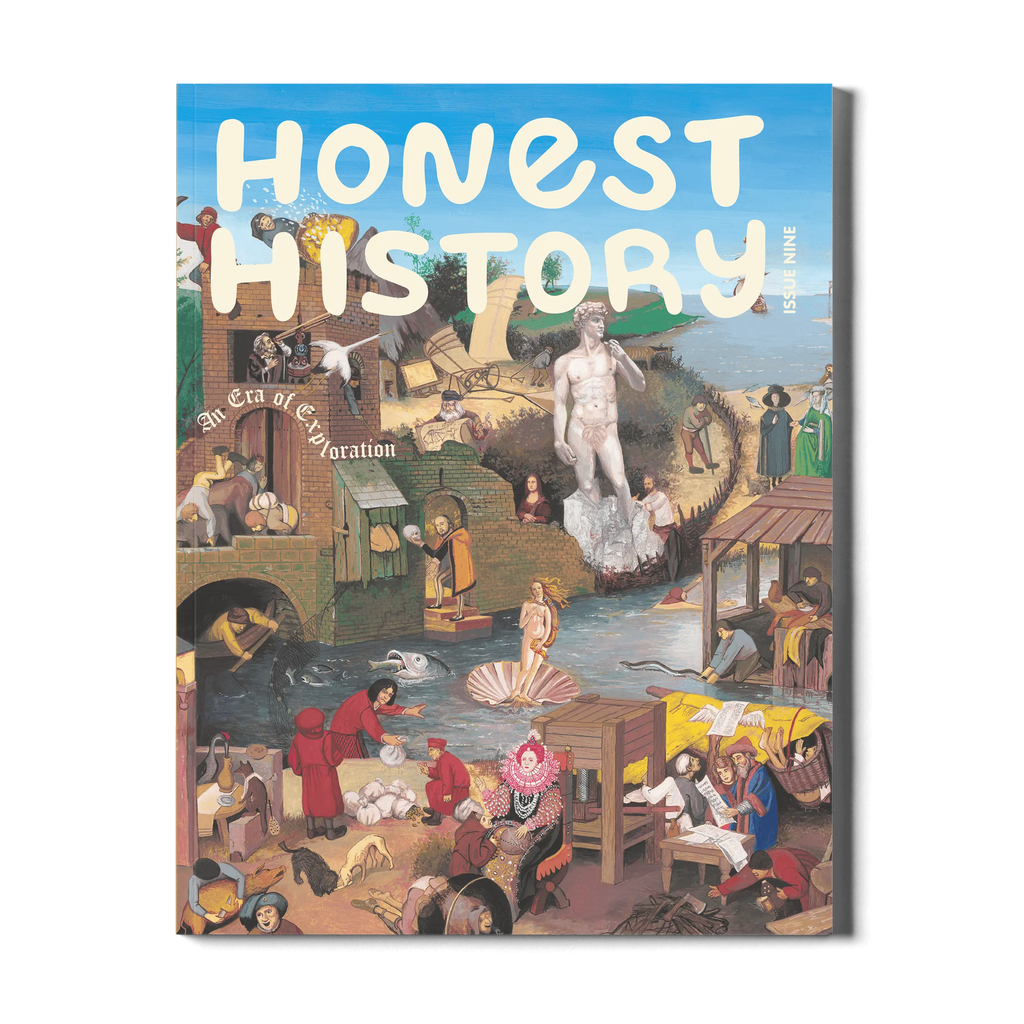 honest history magazine issue 9 cover about the renaissance, poets, authors, scientists and inventions written for kids ages 6–12