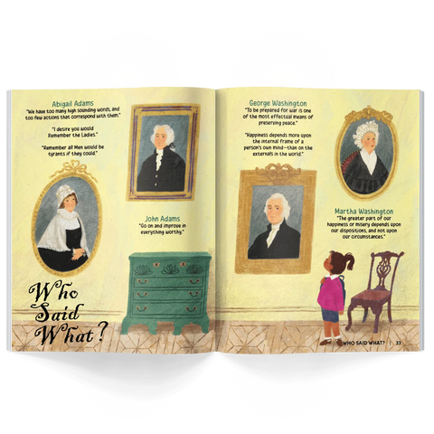 Honest History Issue 32 magazine article featuring famous people from America's founding