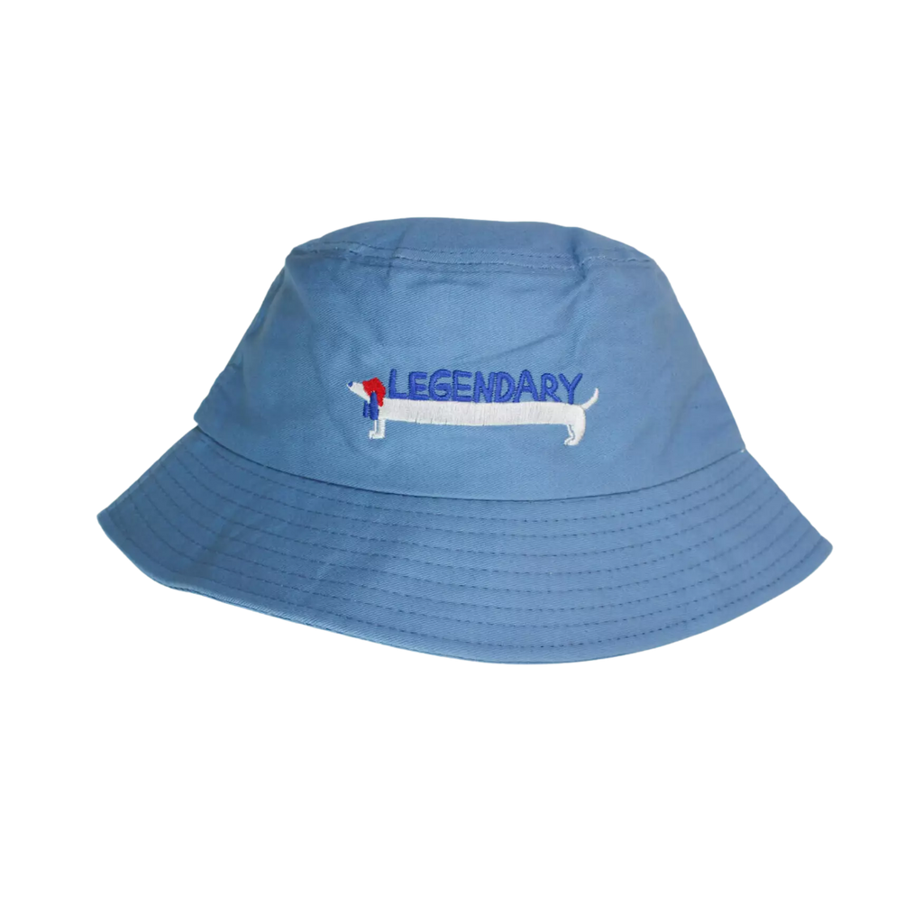 blue legendary bucket hat for kids in children's size one-size-fits-all