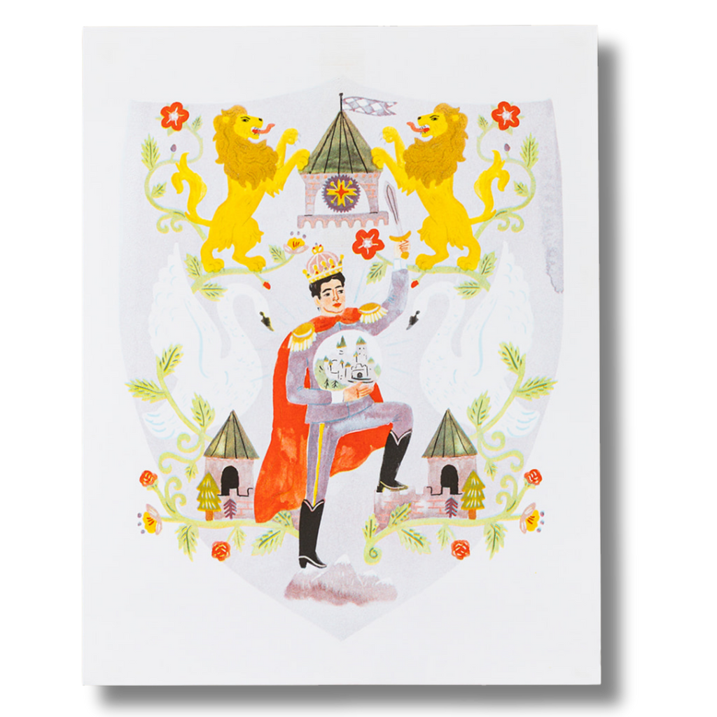 King Ludwig II Risograph Print by Sarah Walsh