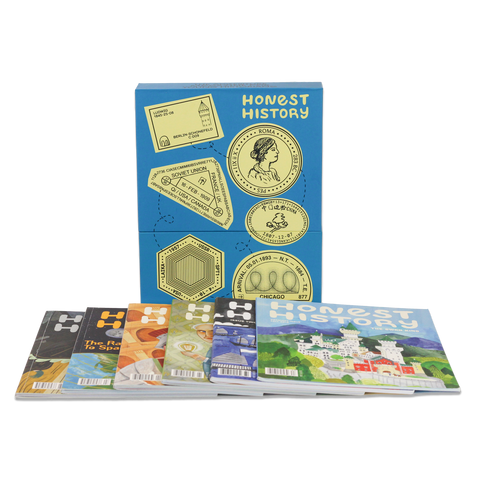 Capsule collection 1 featuring the first six issues of honest history magazine for kids ages 6-12