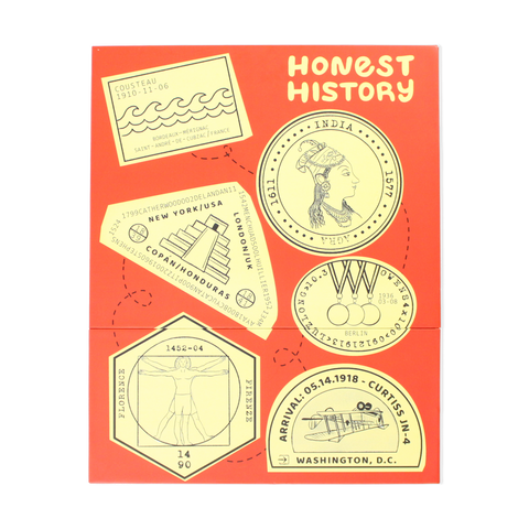front of Capsule collection 2 featuring issues 7-12 of honest history magazine for kids ages 6-12