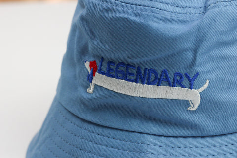blue legendary bucket hat for kids in children's size one-size-fits-all