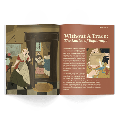 without a trace the ladies of espionage story from honest history magazine issue six about spies, espionage, the ladies of the sealed knot and the ministry of ungentlemanly warfare written for kids ages 6–12